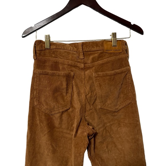 ARITZIA The Denim Forum Corduroy High Waisted Tan Pants - Picture 9 of 11